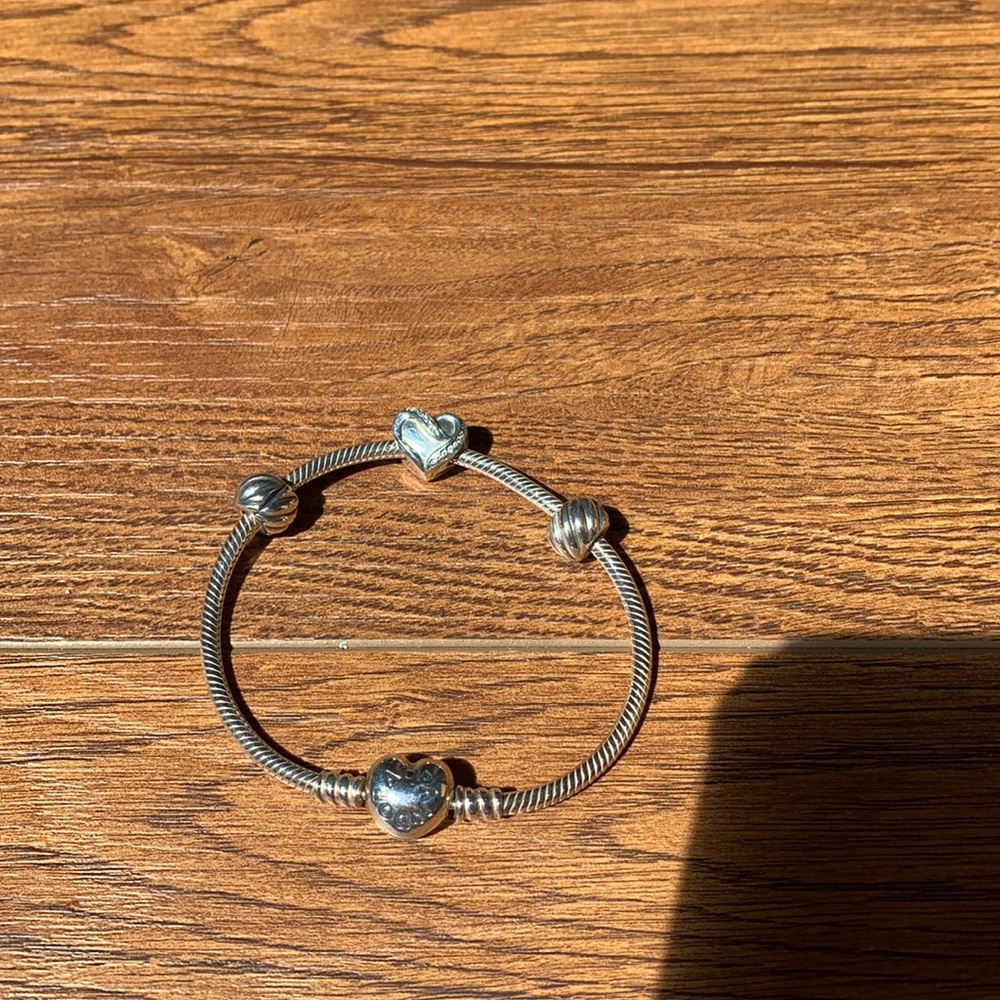 Pandora bracelet with charms